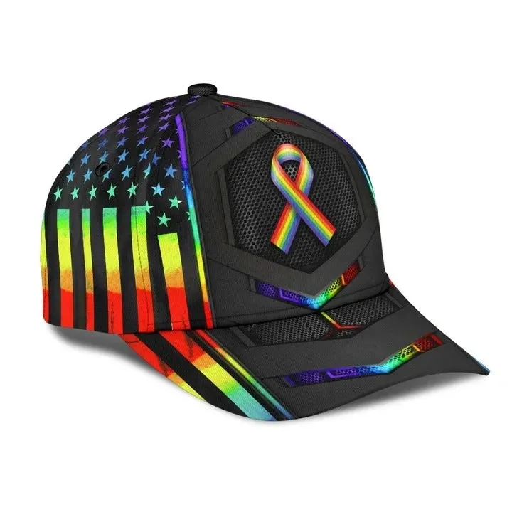 Gay Classic Cap, Colors May Vary Human Beings Lgbt Printing Baseball Cap Hat, Gay Pride Accessories