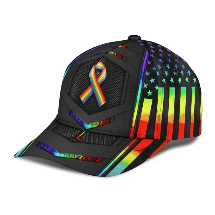 Gay Classic Cap, Colors May Vary Human Beings Lgbt Printing Baseball Cap Hat, Gay Pride Accessories