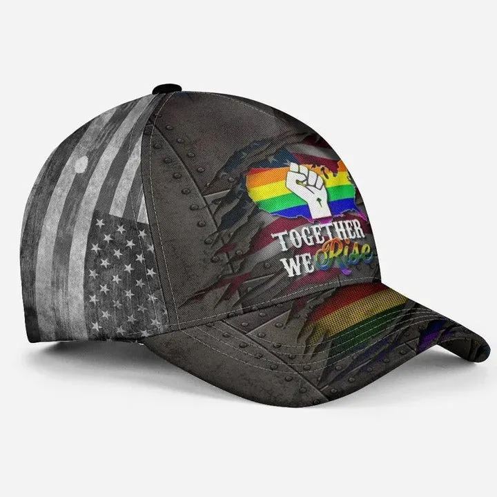 Gay Pride Cap Hat, Love Has No Gender LGBT 3D Printing Baseball Cap Hat, Couple Lesbian Gifts