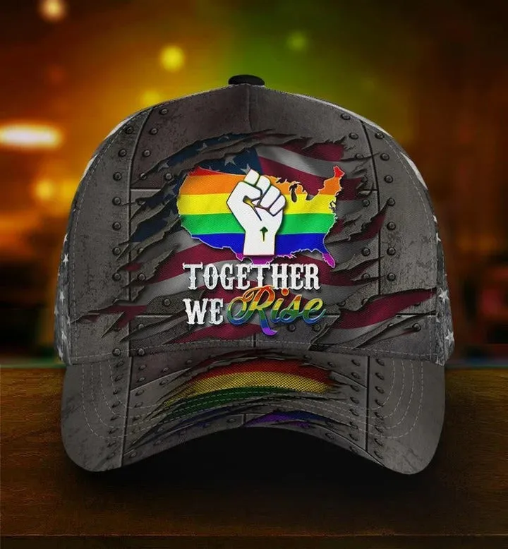 Gay Pride Cap Hat, Love Has No Gender LGBT 3D Printing Baseball Cap Hat, Couple Lesbian Gifts