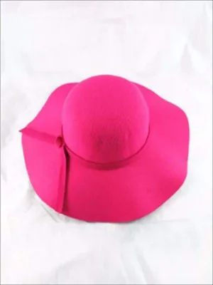 Girls Fuchsia Floppy Hat