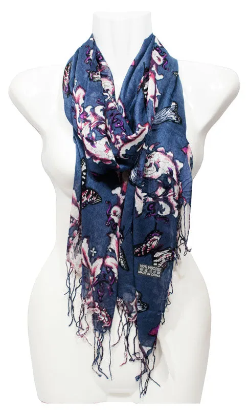 Girls Printed Fashion Fall / Spring Scarves Wholesale