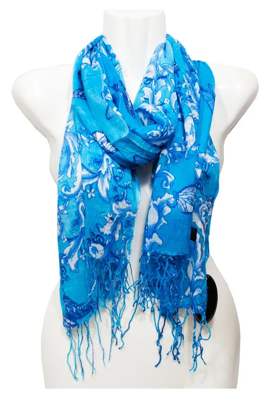 Girls Printed Fashion Fall / Spring Scarves Wholesale