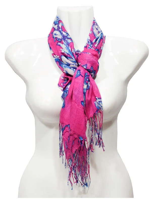 Girls Printed Fashion Fall / Spring Scarves Wholesale