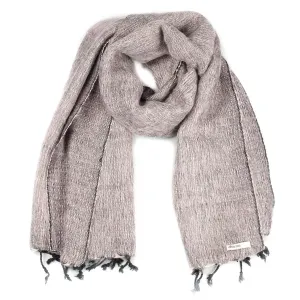 Gray with Pink Touch Himalayan Scarf