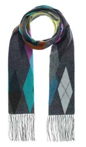 Grey Diamond Cashmink Scarf