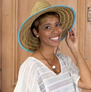 Havana Sun Hat in Aruba Blue