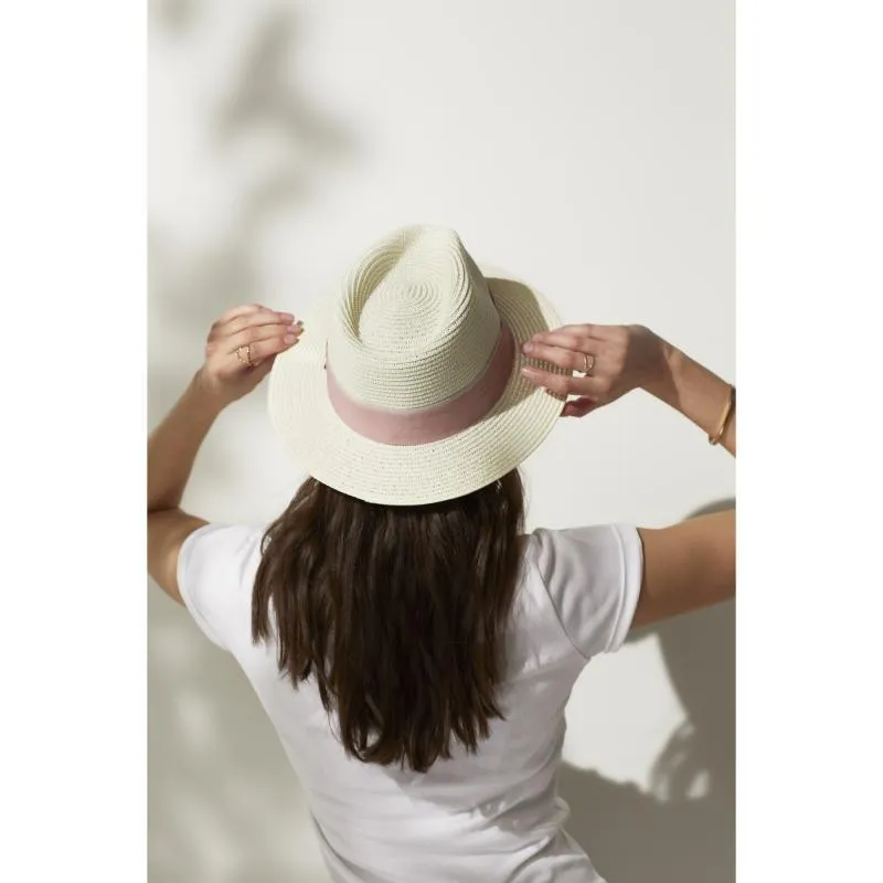 Hicks & Brown Orford Summer Fedora - Dusky Pink