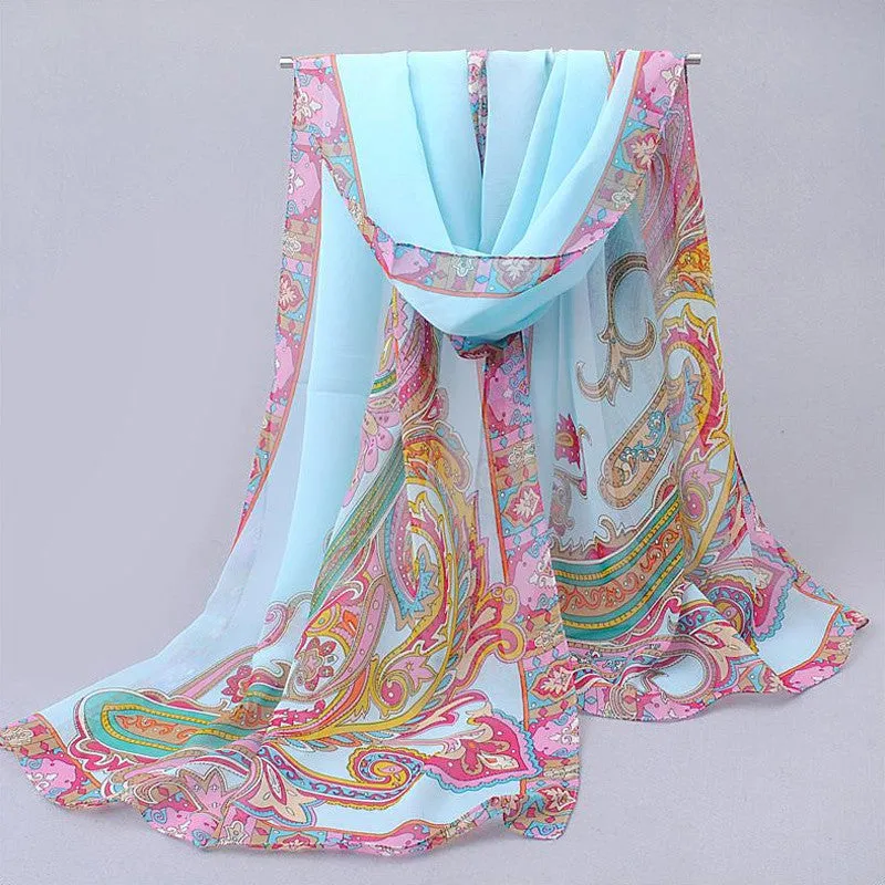 Hijab womens tops fashion spring autumn chiffon silk scarf summer sun cape air conditioning thermal scarves