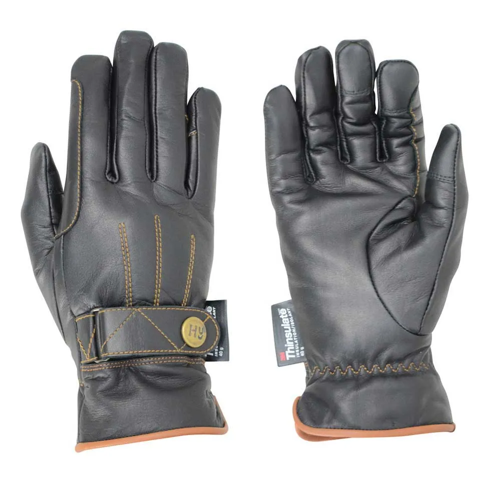 Hy Equestrian Thinsulate Leather Winter Riding Gloves