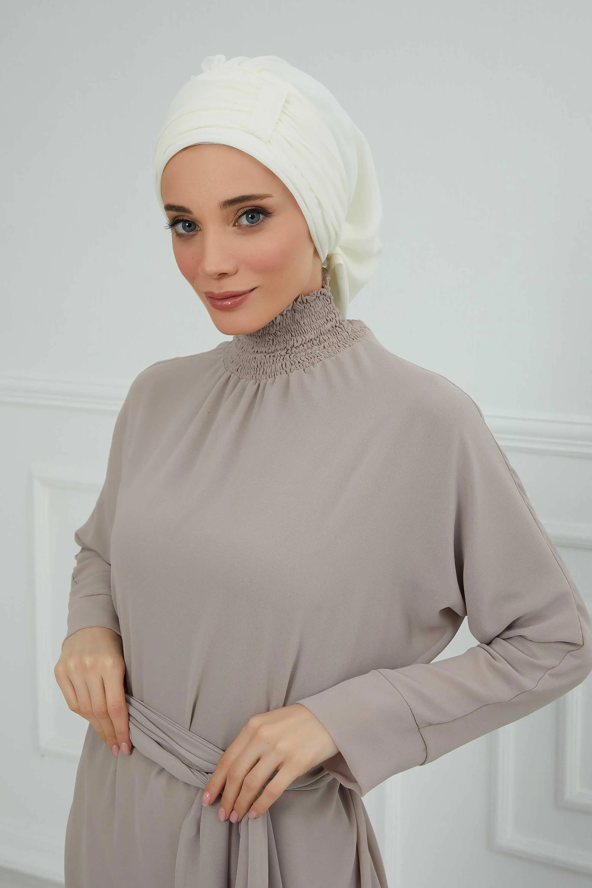 Instant Turban Chiffon Scarf Head Turbans For Women Headwear Stylish Elegant Design,HT-107