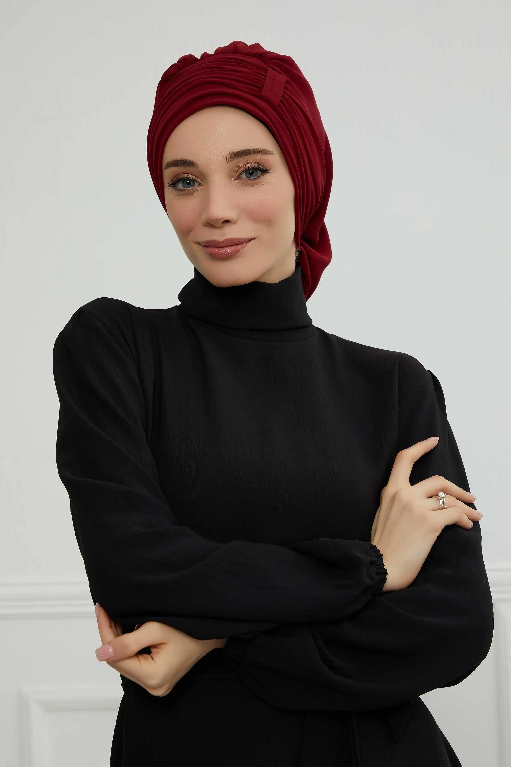 Instant Turban Chiffon Scarf Head Turbans For Women Headwear Stylish Elegant Design,HT-107