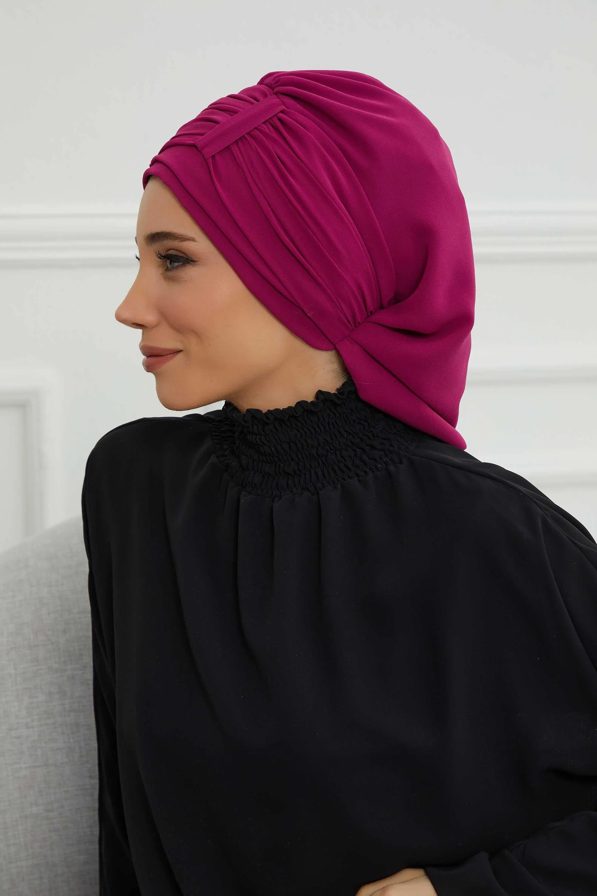 Instant Turban Chiffon Scarf Head Turbans For Women Headwear Stylish Elegant Design,HT-107