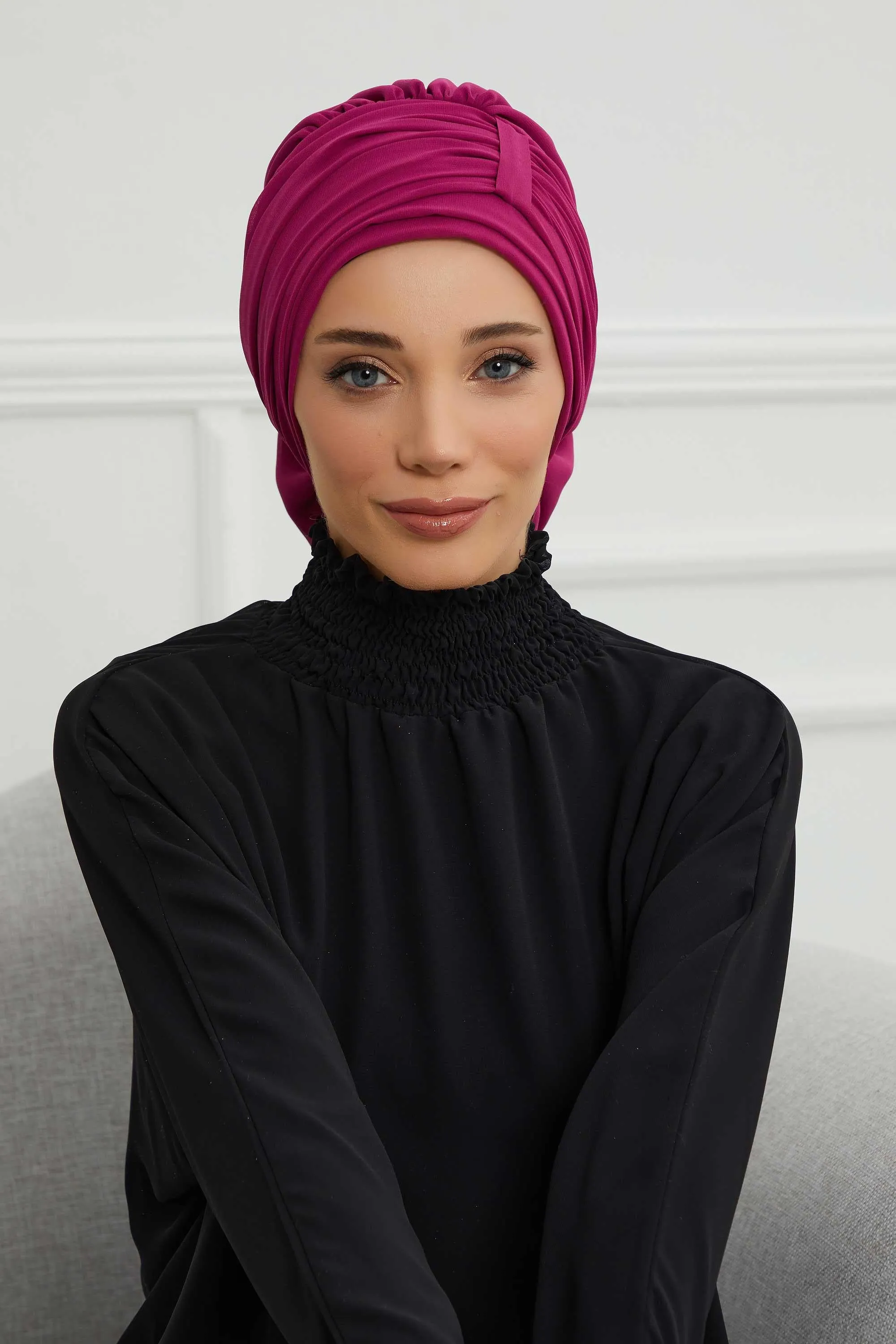 Instant Turban Chiffon Scarf Head Turbans For Women Headwear Stylish Elegant Design,HT-107