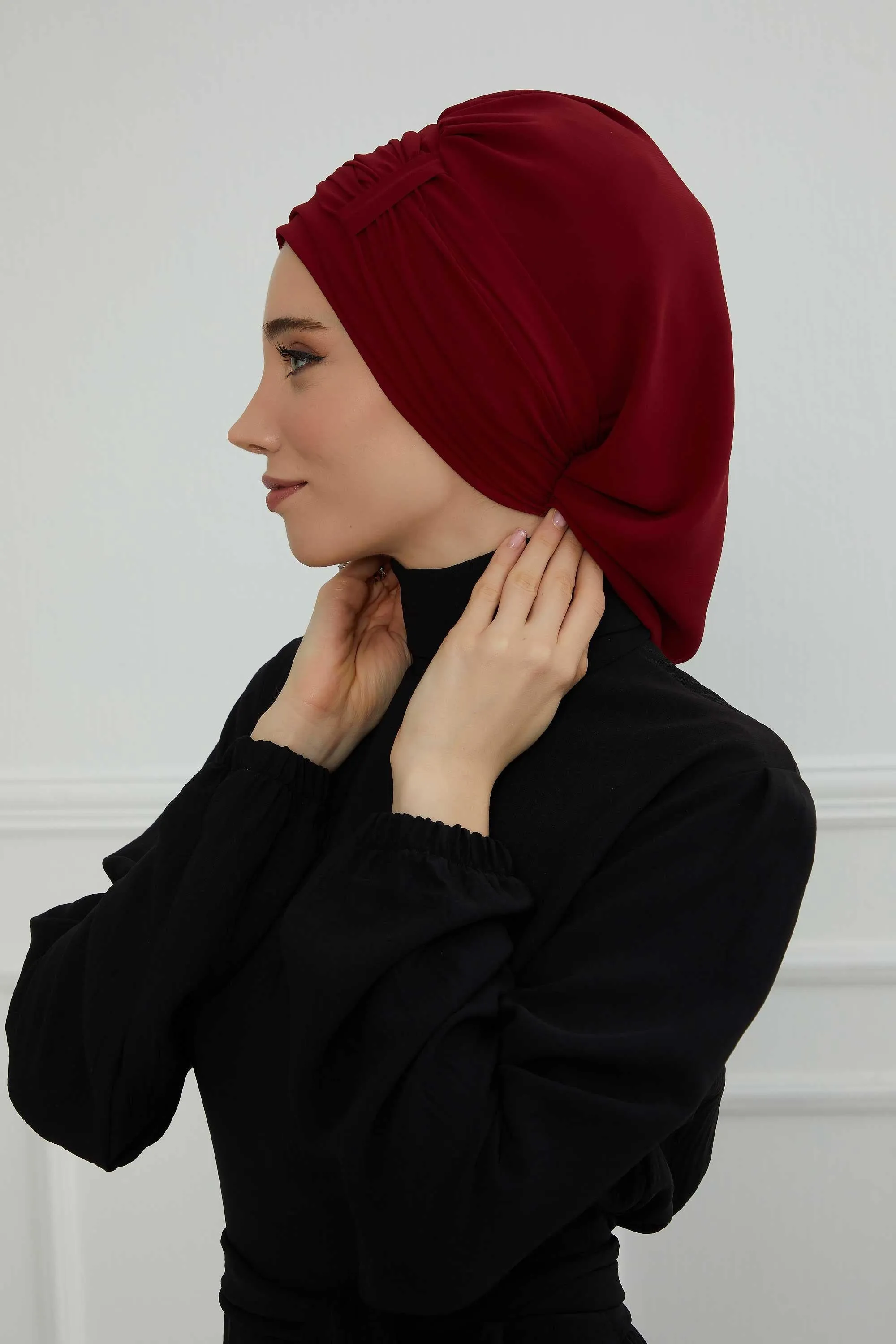 Instant Turban Chiffon Scarf Head Turbans For Women Headwear Stylish Elegant Design,HT-107