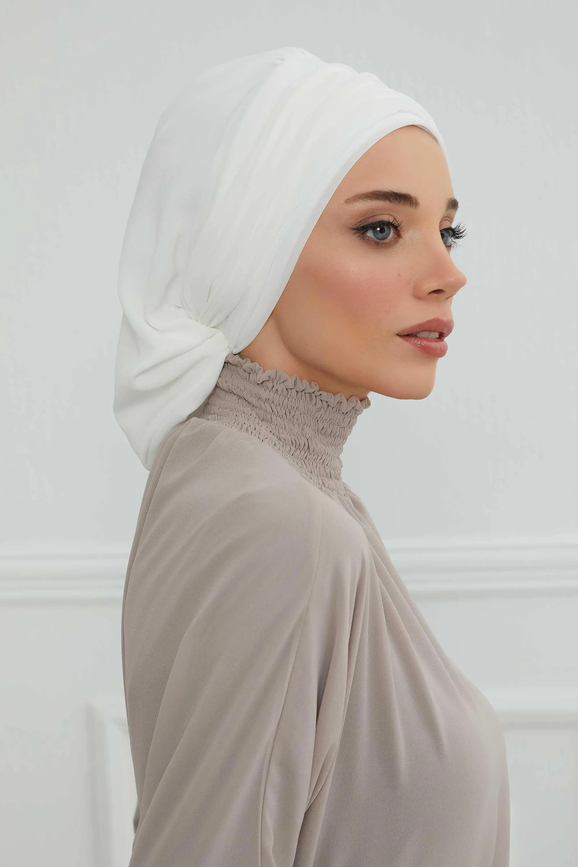 Instant Turban Chiffon Scarf Head Turbans For Women Headwear Stylish Elegant Design,HT-107