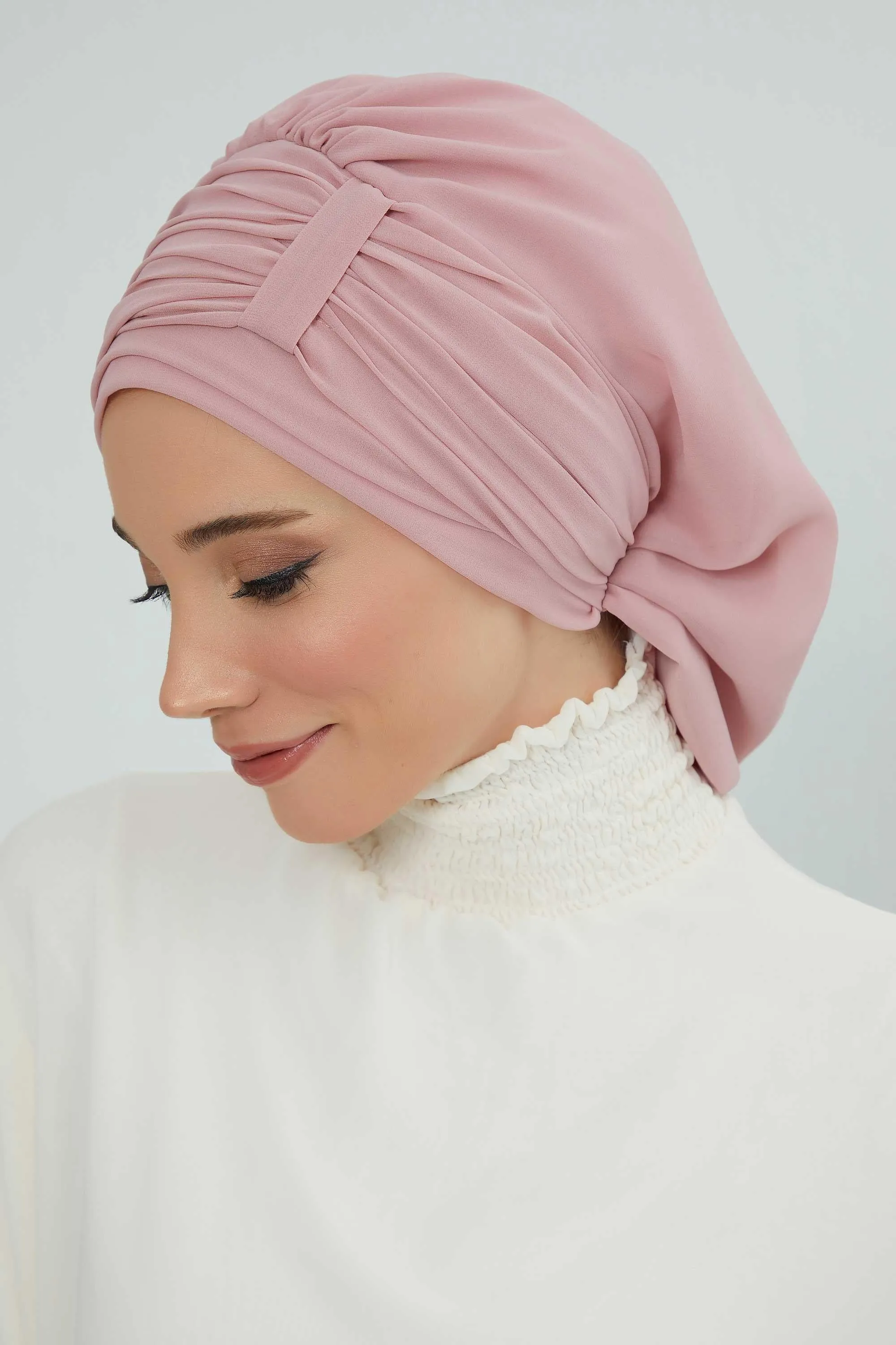 Instant Turban Chiffon Scarf Head Turbans For Women Headwear Stylish Elegant Design,HT-107