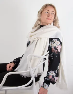 Ivory Cashmere Scarf