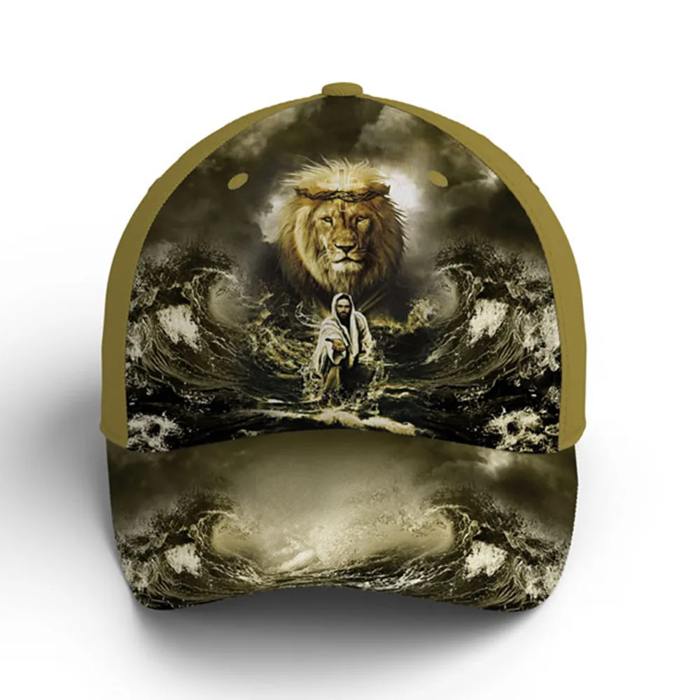 Jesus Lion Water Art Baseball Cap Coolspod