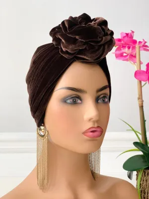 Kay Velvet Pretied Turban