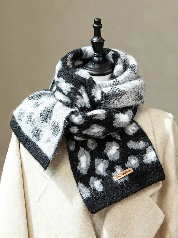 Keep Warm Leopard Scarf