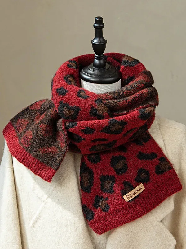 Keep Warm Leopard Scarf