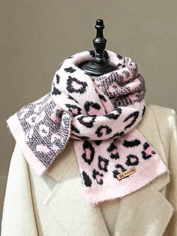 Keep Warm Leopard Scarf