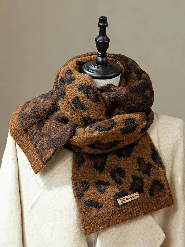 Keep Warm Leopard Scarf