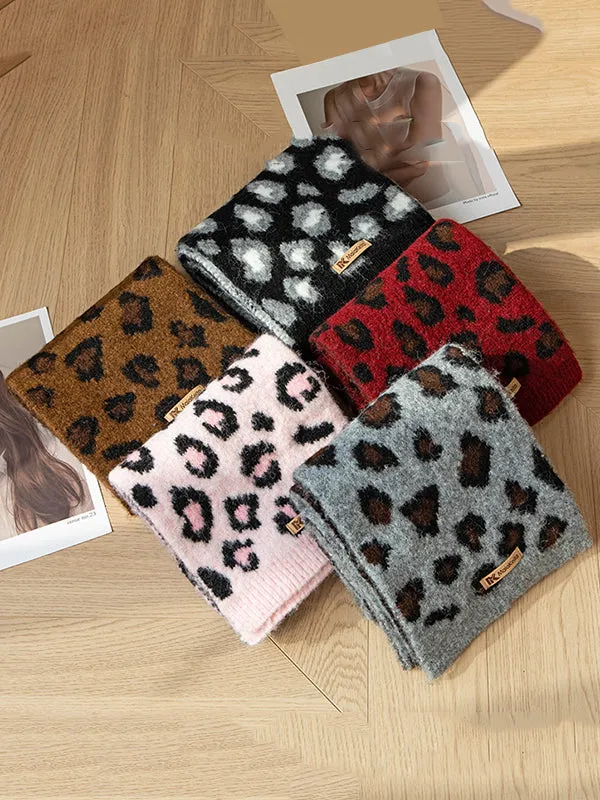 Keep Warm Leopard Scarf