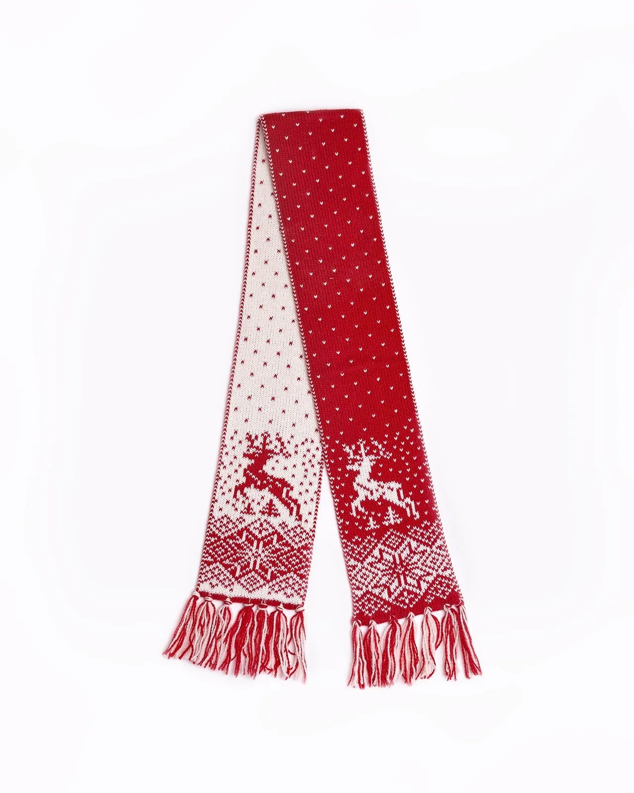 Kid's scarf with reindeers