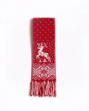 Kid's scarf with reindeers