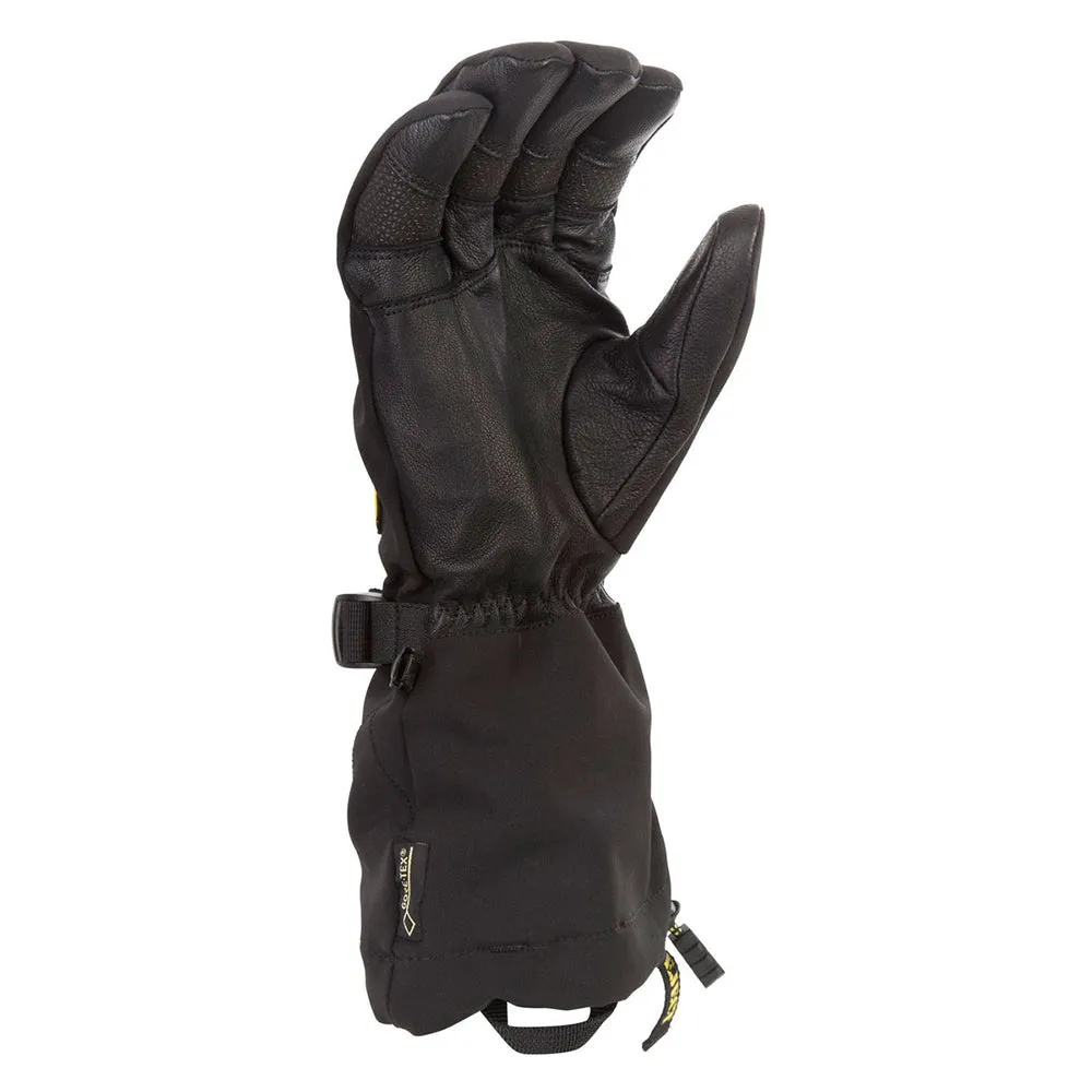 Klim  Togwotee Snowmobile Gloves Leather Palm Waterproof Fleece Liner Warm Black