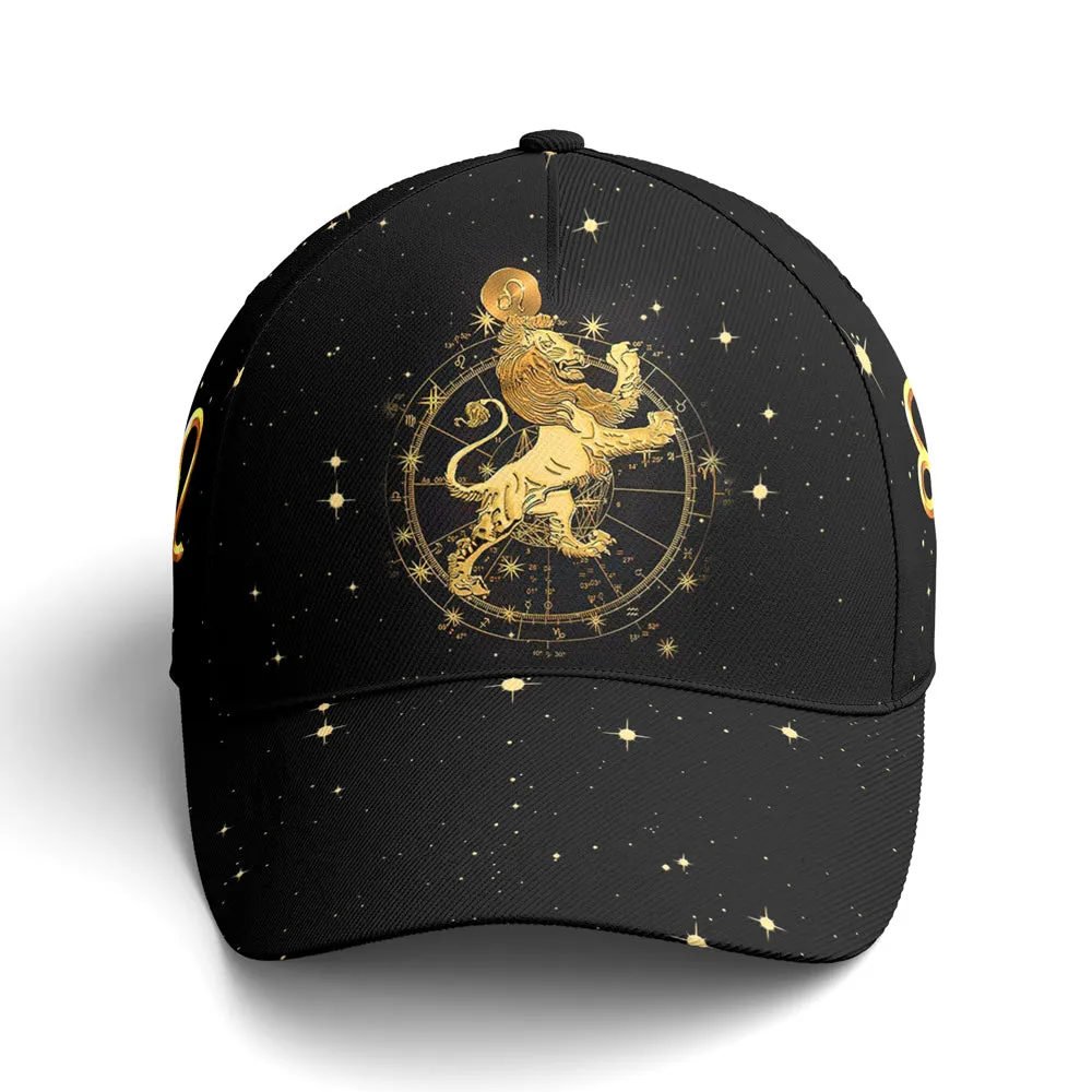 Leo Zodiac Golden Baseball Cap Coolspod