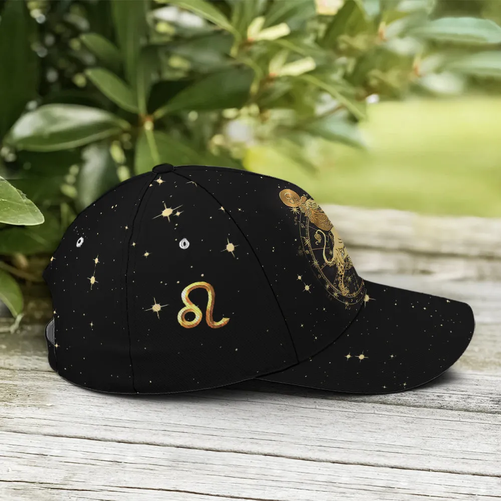 Leo Zodiac Golden Baseball Cap Coolspod