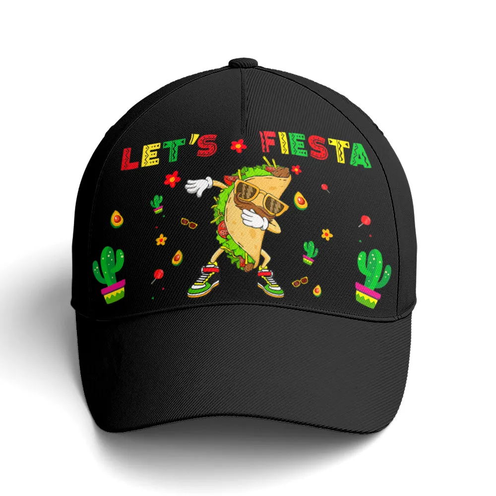 Let's Fiesta Cinco De Mayo Tacos Baseball Cap Coolspod