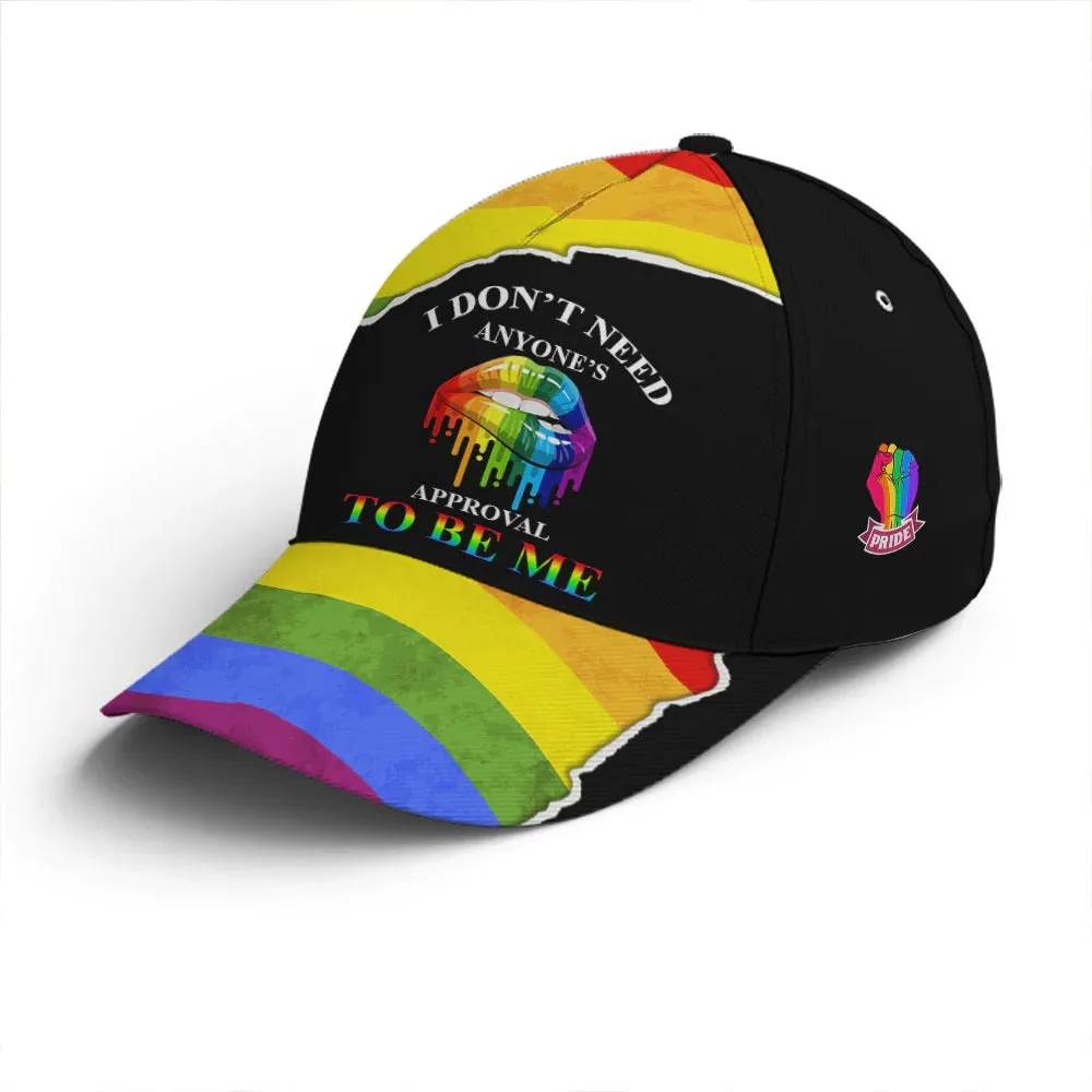 LGBTQ Pride Baseball Cap, I Don't Need Anyone's Approval To Be Me Classic Cap, Pride Accessories