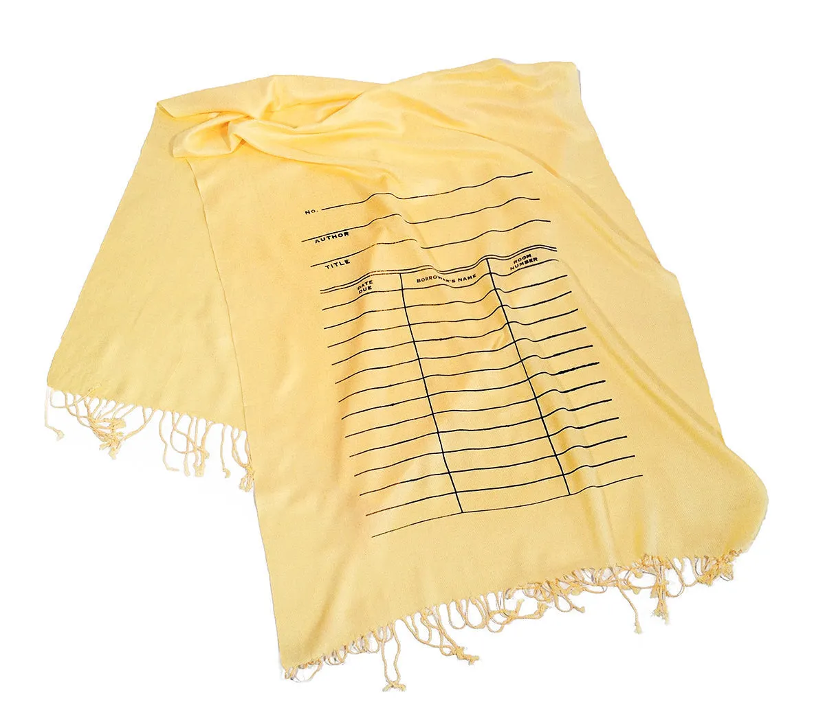 Library Due Date Pashmina Scarf