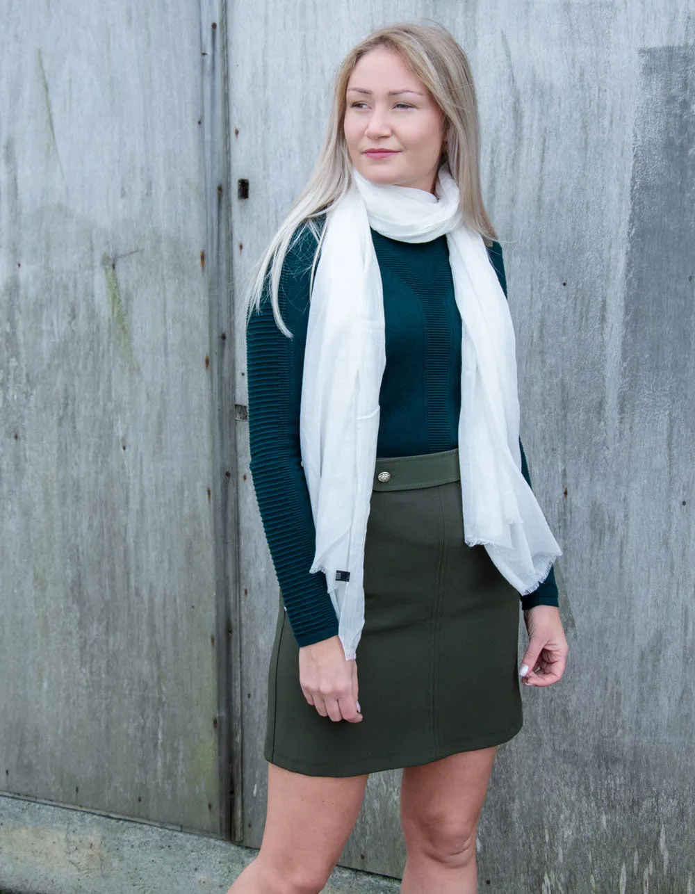 Lightweight Scarf Pashmina | Ivory