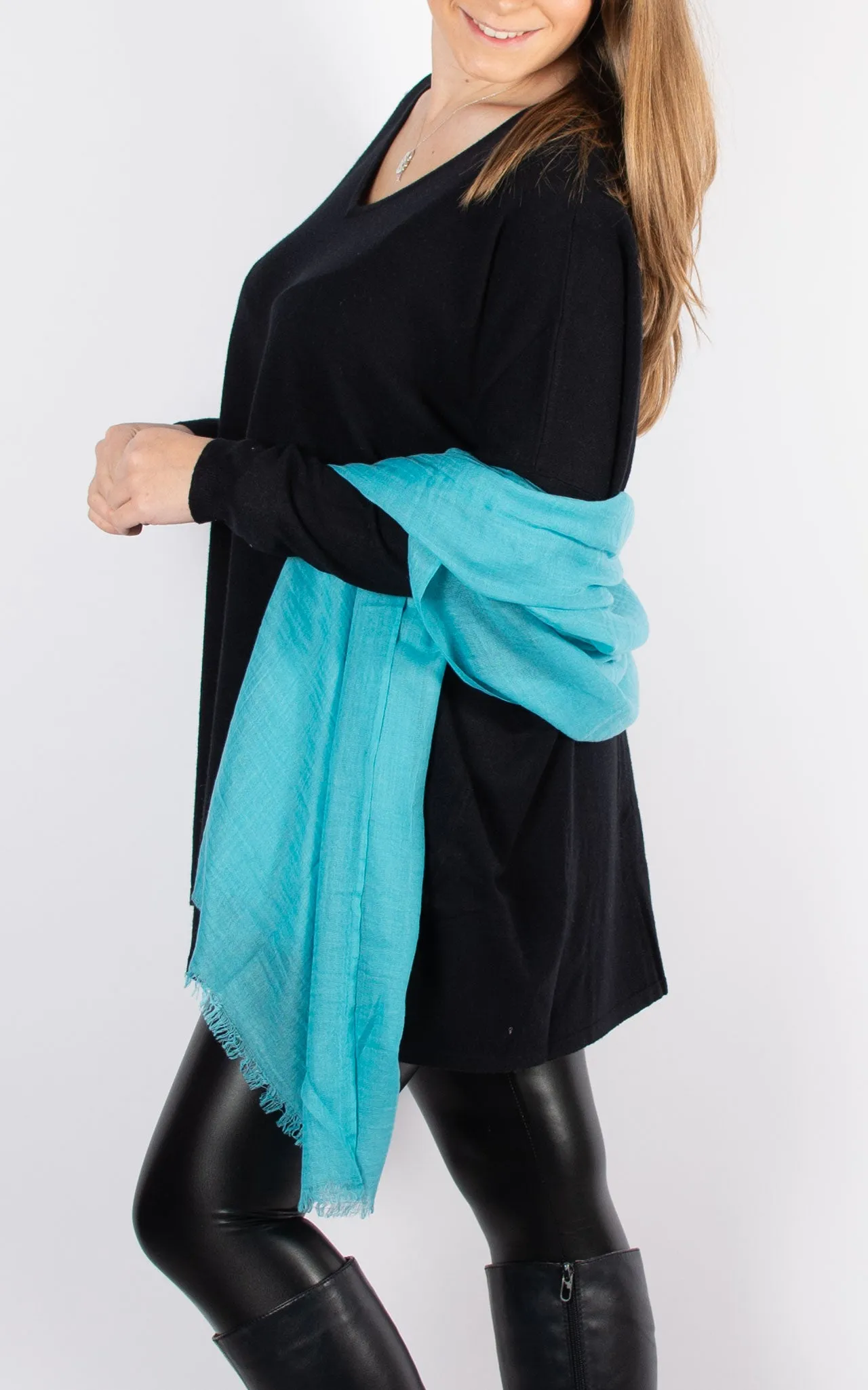 Lightweight Scarf Pashmina | Turquoise