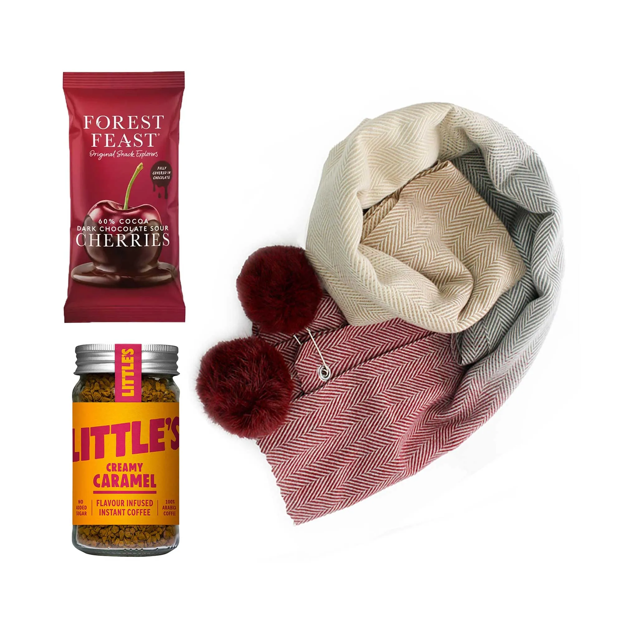 Luxury Scarf Gift Hamper - Scarf, Coffee & Chocolate