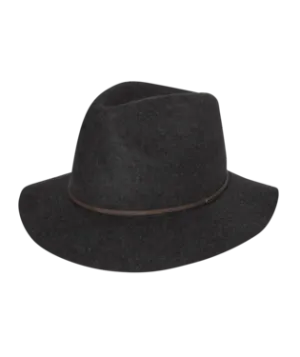 Mens Mid Brim Fedora Rajah CHAR MARLE