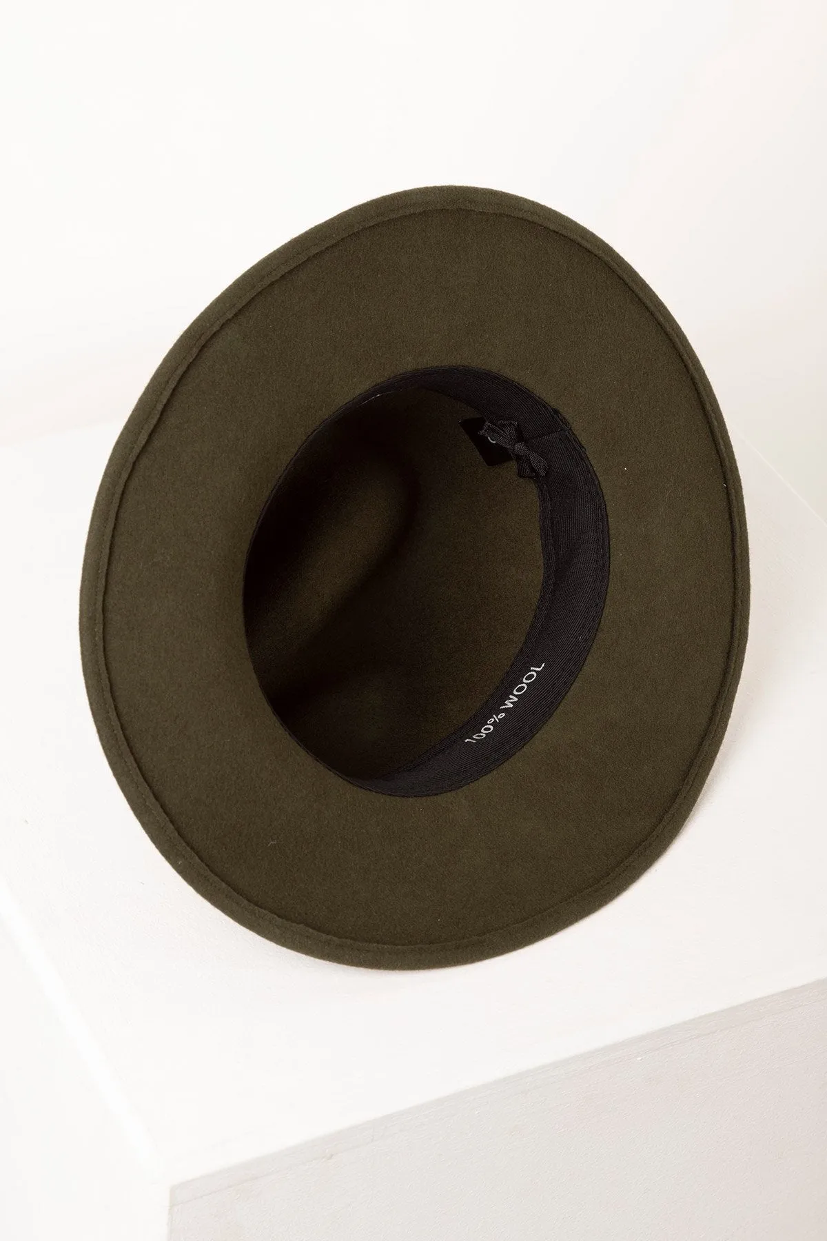 Men's Wool Fedora Hat With Feather - Danby