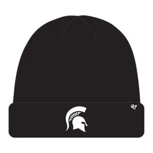 Michigan State Spartans NCAA 47 Brand Men's Black Raised Cuff Knit Hat