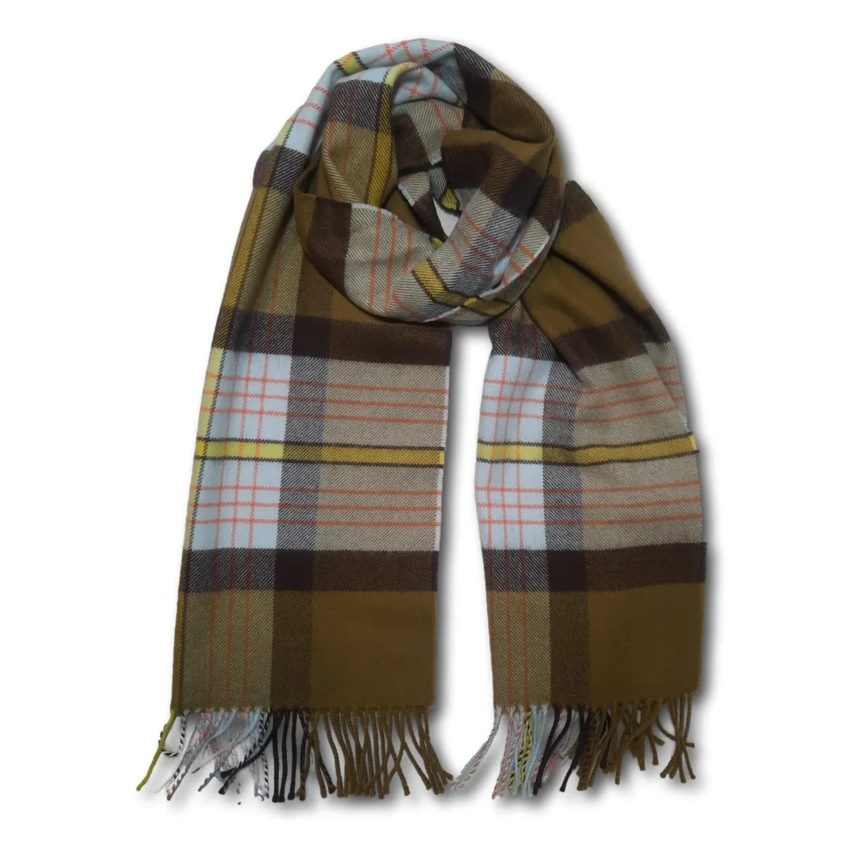 Modern Plaid Print Scarf