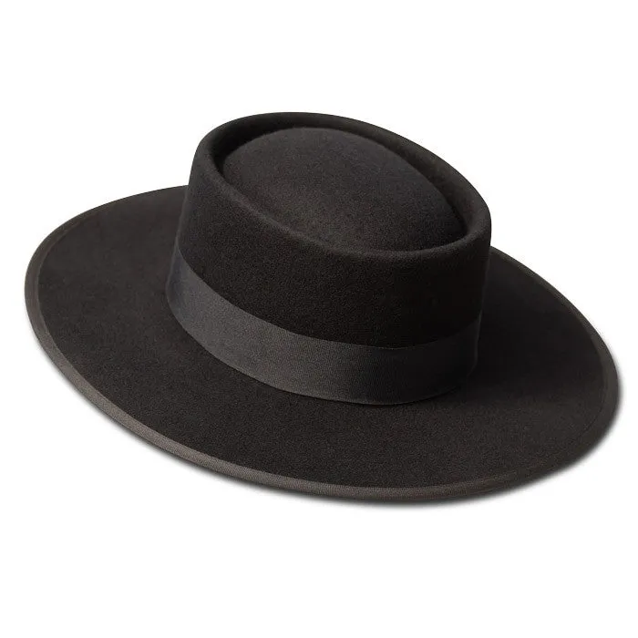 Olive & Pique - Wool Felt Telescope Gambler (Bolero) Hat