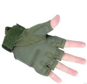 Outdoor Sports Fingerless Military Airsoft Hunting Cycling Bike Gloves Half Finger Gloves