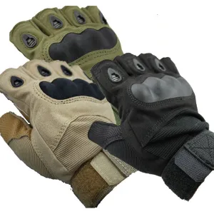 Outdoor Sports Fingerless Military Airsoft Hunting Cycling Bike Gloves Half Finger Gloves