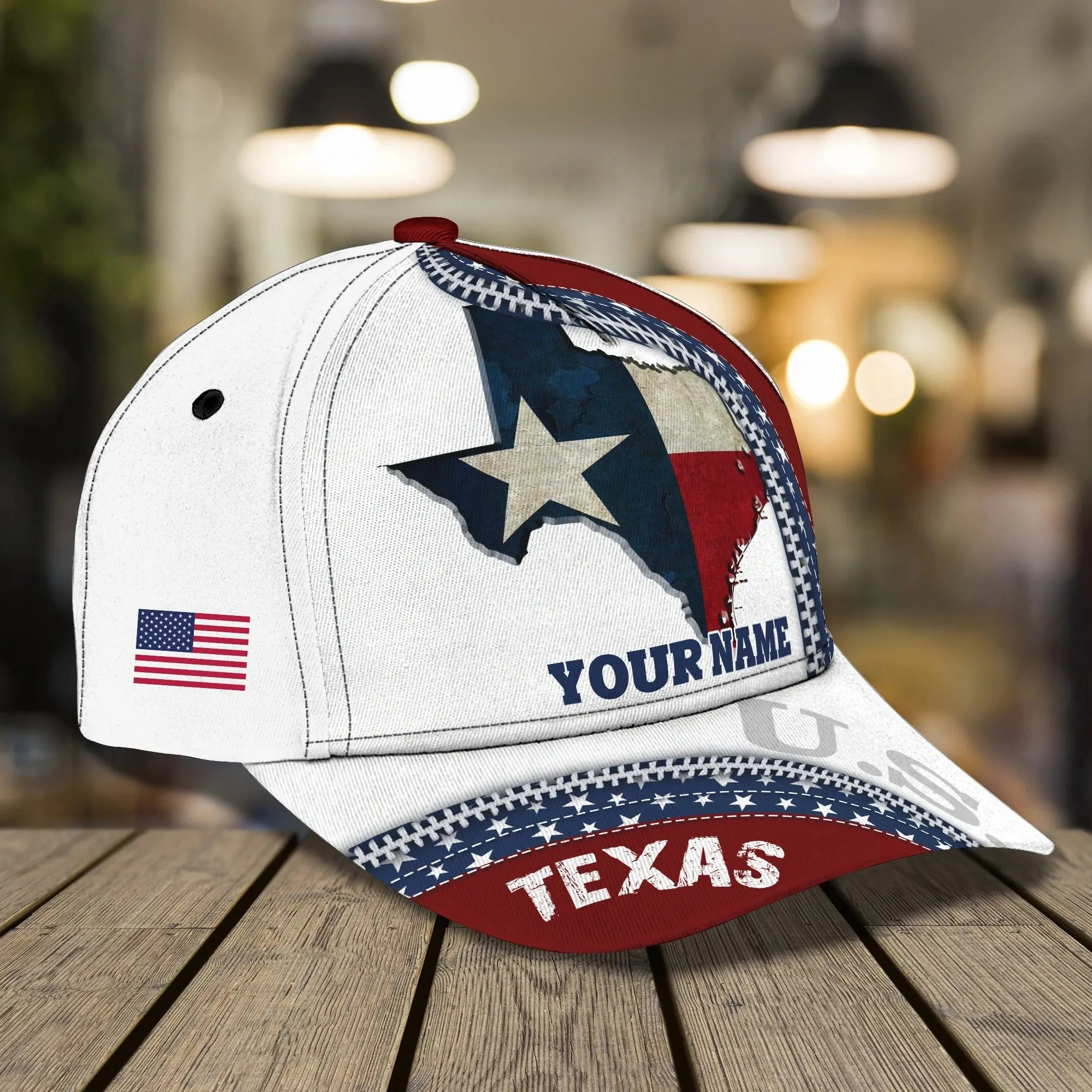 Personalized 3D All Over Print Texas Cap, Baseball Cap God Bless Texas, Pray For Texas Cap Hat