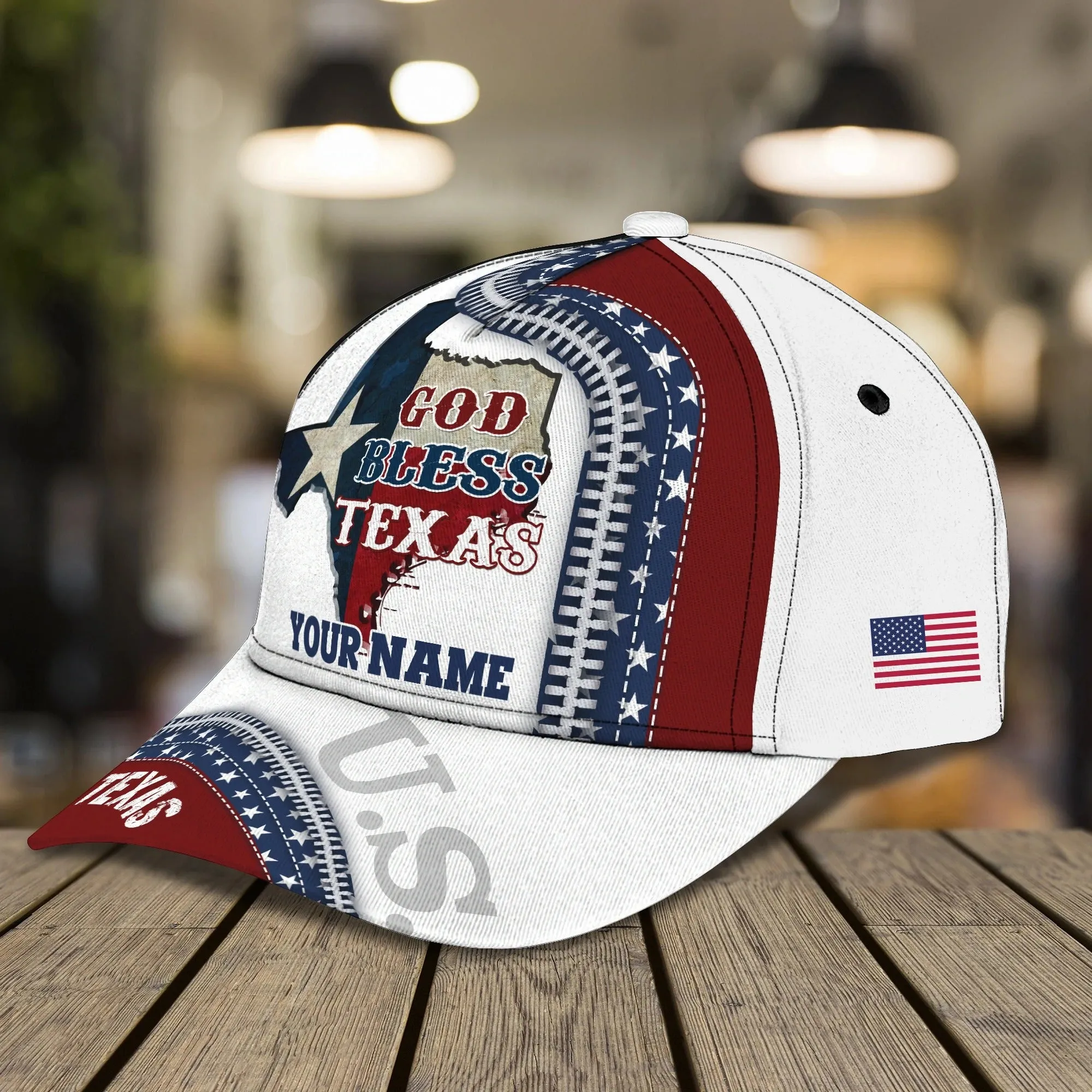 Personalized 3D All Over Print Texas Cap, Baseball Cap God Bless Texas, Pray For Texas Cap Hat