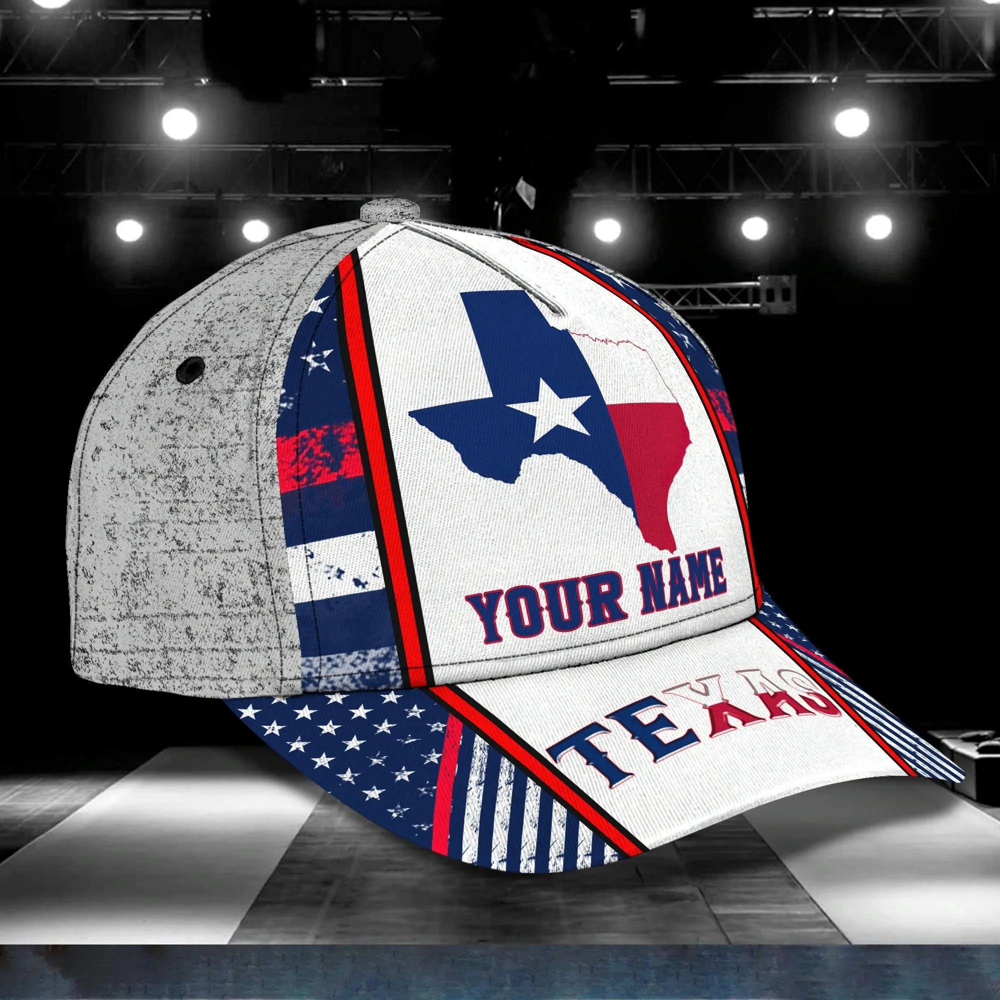 Personalized 3D All Over Print Texas Cap, Baseball Cap God Bless Texas, Pray For Texas Cap Hat